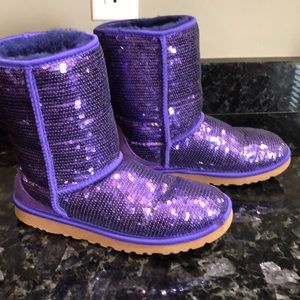 Women’s Ugg purple sparkle size 6